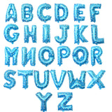 Balon Folie Metalizata Litera H, Vivimall, 40 cm, Cu Imprimeu Stelute, Umflati cu Heliu sau Aer, Ambalaj Individual, Pai inclus, Albastru - vivimall.ro