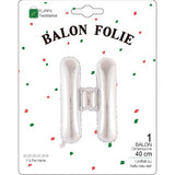Balon Folie Metalizata Litera H, 40 Cm, Umflati Cu Heliu Sau Aer, Ambalaj Individual, Pai Inclus - vivimall.ro