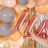 Balon Folie Metalizata Litera H, 40 Cm, Umflati Cu Heliu Sau Aer, Ambalaj Individual, Pai Inclus, Rose Gold - vivimall.ro