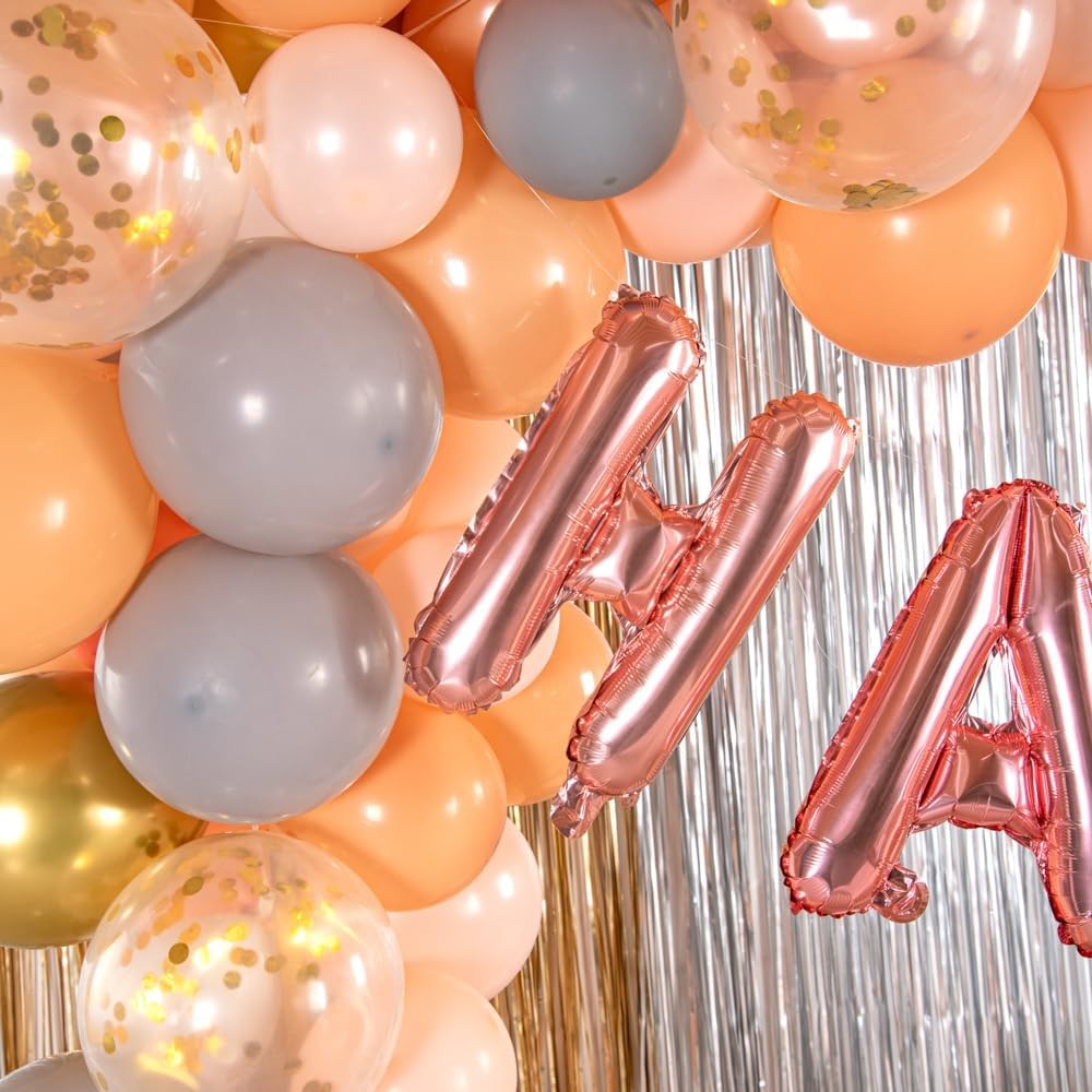 Balon Folie Metalizata Litera H, 40 Cm, Umflati Cu Heliu Sau Aer, Ambalaj Individual, Pai Inclus, Rose Gold - vivimall.ro