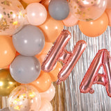 Balon Folie Metalizata Litera H, 40 Cm, Umflati Cu Heliu Sau Aer, Ambalaj Individual, Pai Inclus, Rose Gold - vivimall.ro