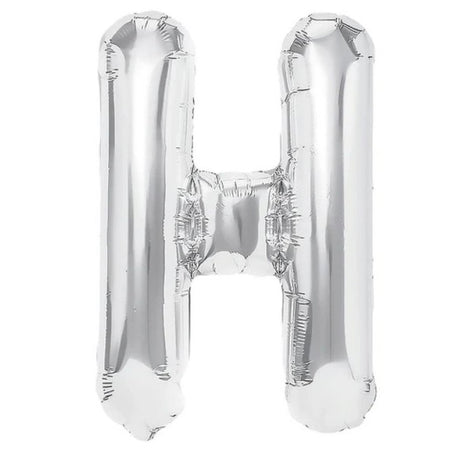 Balon Folie Metalizata Litera H, 40 Cm, Umflati Cu Heliu Sau Aer, Ambalaj Individual, Pai Inclus - vivimall.ro