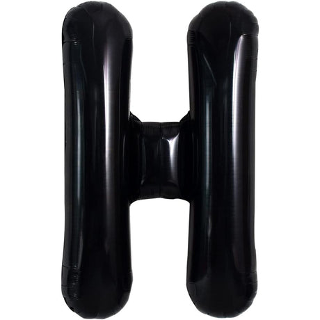 Balon Folie Metalizata Litera H, 40 Cm, Umflati Cu Heliu Sau Aer, Ambalaj Individual, Pai Inclus - vivimall.ro