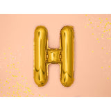 Balon Folie Metalizata Litera H, 80 Cm, Umflati Cu Heliu Sau Aer, Ambalaj Individual, Pai Inclus - vivimall.ro