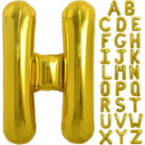 Balon Folie Metalizata Litera H, 80 Cm, Umflati Cu Heliu Sau Aer, Ambalaj Individual, Pai Inclus - vivimall.ro