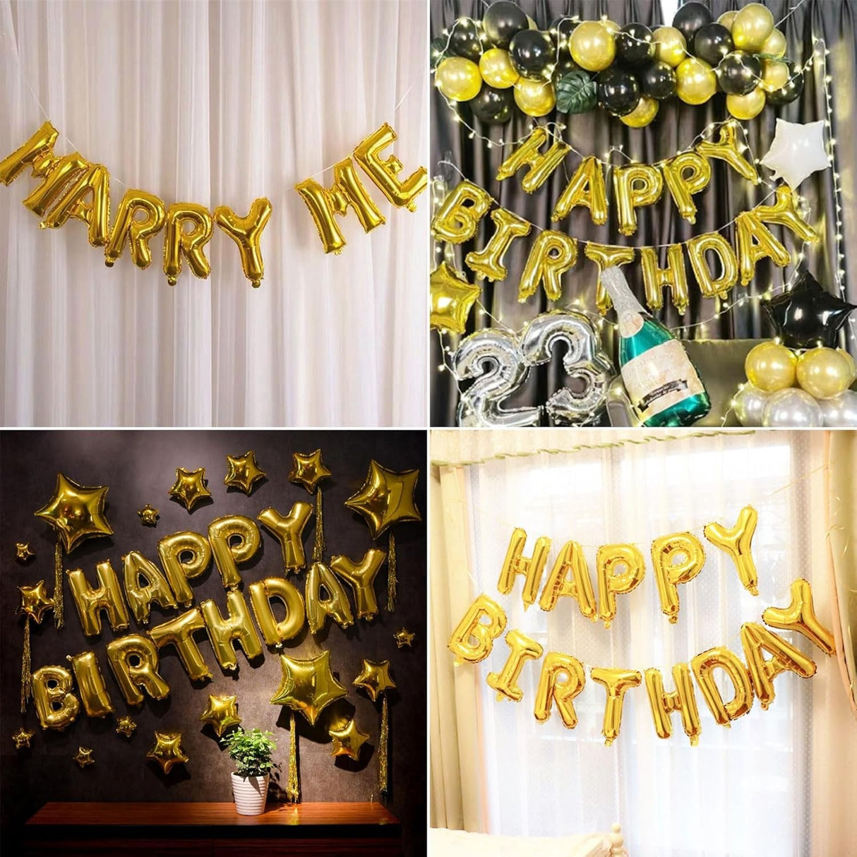 Balon Folie Metalizata Litera H, 80 Cm, Umflati Cu Heliu Sau Aer, Ambalaj Individual, Pai Inclus - vivimall.ro