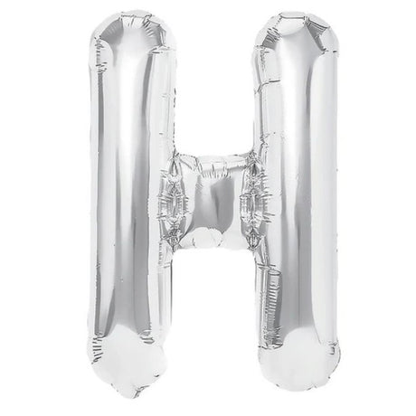 Balon Folie Metalizata Litera H, 80 Cm, Umflati Cu Heliu Sau Aer, Ambalaj Individual, Pai Inclus - vivimall.ro