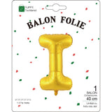 Balon Folie Metalizata Litera I, 40 Cm, Umflati Cu Heliu Sau Aer, Ambalaj Individual, Pai Inclus - vivimall.ro