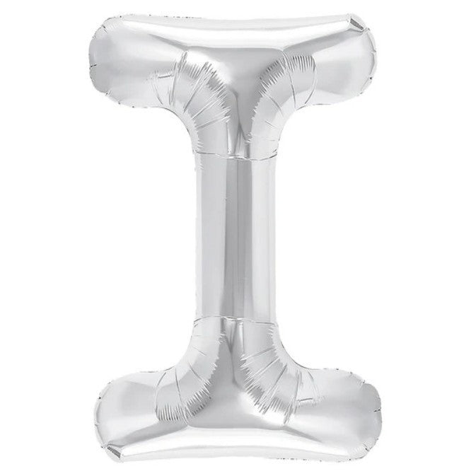 Balon Folie Metalizata Litera I, 80 Cm, Umflati Cu Heliu Sau Aer, Ambalaj Individual, Pai Inclus - vivimall.ro