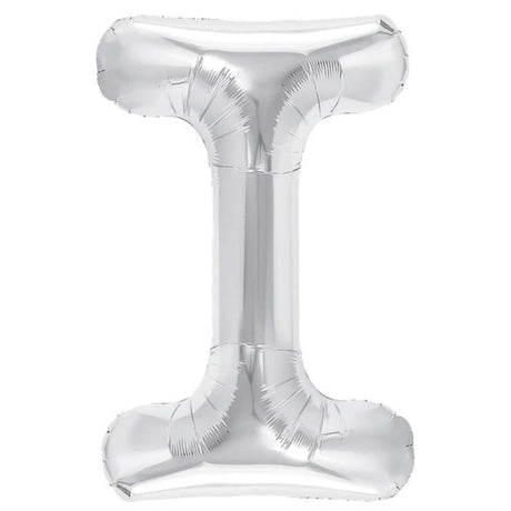 Balon Folie Metalizata Litera I, 80 Cm, Umflati Cu Heliu Sau Aer, Ambalaj Individual, Pai Inclus - vivimall.ro