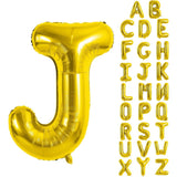 Balon Folie Metalizata Litera J, 40 Cm, Umflati Cu Heliu Sau Aer, Ambalaj Individual, Pai Inclus - vivimall.ro