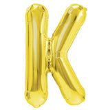 Balon Folie Metalizata Litera K, 40 Cm, Umflati Cu Heliu Sau Aer, Ambalaj Individual, Pai Inclus - vivimall.ro