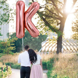 Balon Folie Metalizata Litera K, 80 Cm, Umflati Cu Heliu Sau Aer, Ambalaj Individual, Pai Inclus, Rose Gold - vivimall.ro
