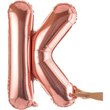 Balon Folie Metalizata Litera K, 80 Cm, Umflati Cu Heliu Sau Aer, Ambalaj Individual, Pai Inclus, Rose Gold - vivimall.ro