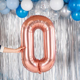 Balon Folie Metalizata Litera O, 100 Cm, Umflati Cu Heliu Sau Aer, Ambalaj Individual, Pai Inclus, Rose Gold - vivimall.ro