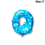 Balon Folie Metalizata Litera Q, 40 Cm, Cu Imprimeu Stelute, Umflati Cu Heliu Sau Aer, Ambalaj Individual, Pai Inclus - vivimall.ro