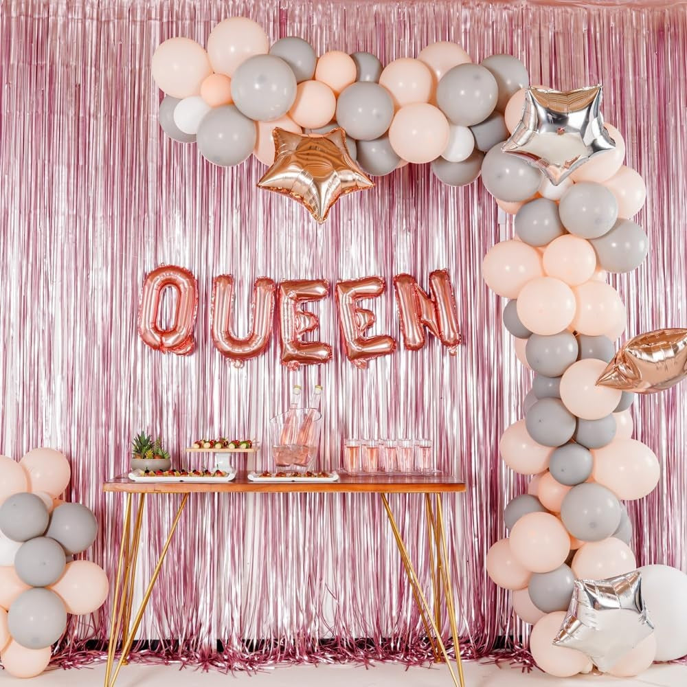 Balon Folie Metalizata Litera Q, Vivimall, 40 cm, Umflati cu Heliu sau Aer, Ambalaj Individual, Pai inclus, Rose Gold - vivimall.ro