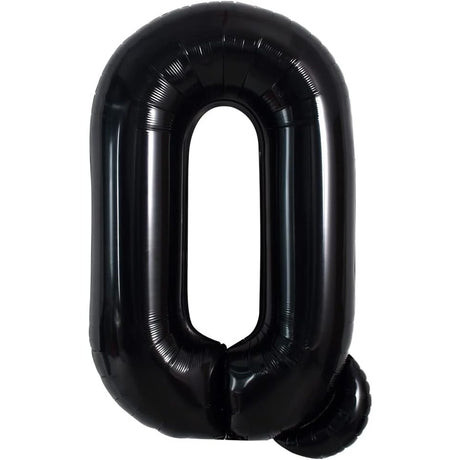 Balon Folie Metalizata Litera Q, 40 Cm, Umflati Cu Heliu Sau Aer, Ambalaj Individual, Pai Inclus - vivimall.ro