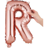 Balon Folie Metalizata Litera R, 40 Cm, Umflati Cu Heliu Sau Aer, Ambalaj Individual, Pai Inclus, Rose Gold - vivimall.ro