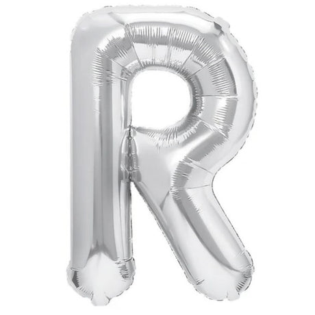 Balon Folie Metalizata Litera R, 80 Cm, Umflati Cu Heliu Sau Aer, Ambalaj Individual, Pai Inclus - vivimall.ro