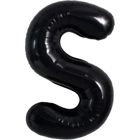 Balon Folie Metalizata Litera S, 40 Cm, Umflati Cu Heliu Sau Aer, Ambalaj Individual, Pai Inclus - vivimall.ro