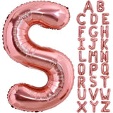 Balon Folie Metalizata Litera S, 80 Cm, Umflati Cu Heliu Sau Aer, Ambalaj Individual, Pai Inclus, Rose Gold - vivimall.ro