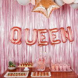 Balon Folie Metalizata Litera U, Vivimall, 40 cm, Umflati cu Heliu sau Aer, Ambalaj Individual, Pai inclus, Rose Gold - vivimall.ro