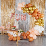 Balon Folie Metalizata Litera U, 40 Cm, Umflati Cu Heliu Sau Aer, Ambalaj Individual, Pai Inclus, Rose Gold - vivimall.ro