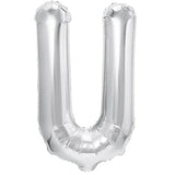 Balon Folie Metalizata Litera U, 40 Cm, Umflati Cu Heliu Sau Aer, Ambalaj Individual, Pai Inclus - vivimall.ro