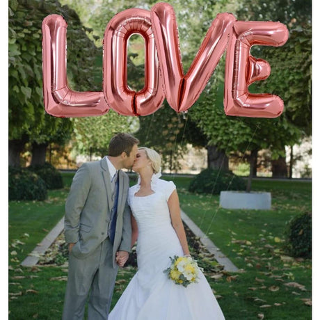 Balon Folie Metalizata Litera V, Vivimall, 80 cm, Umflati cu Heliu sau Aer, Ambalaj Individual, Pai inclus, Rose Gold - vivimall.ro