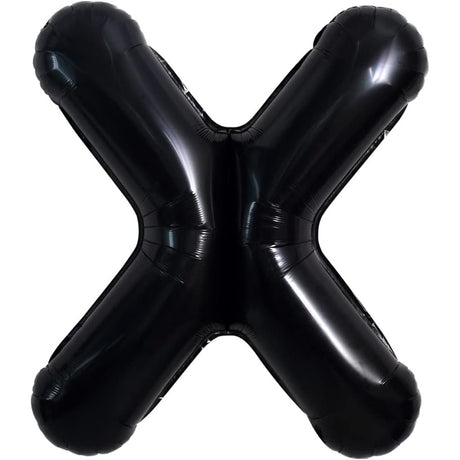 Balon Folie Metalizata Litera X, 40 Cm, Umflati Cu Heliu Sau Aer, Ambalaj Individual, Pai Inclus - vivimall.ro