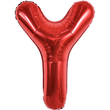 Balon Folie Metalizata Litera Y, 40 Cm, Umflati Cu Heliu Sau Aer, Ambalaj Individual, Pai Inclus - vivimall.ro
