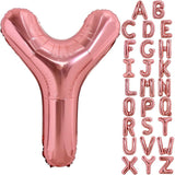 Balon Folie Metalizata Litera Y, 80 Cm, Umflati Cu Heliu Sau Aer, Ambalaj Individual, Pai Inclus, Rose Gold - vivimall.ro