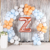 Balon Folie Metalizata Litera Z, Vivimall, 80 cm, Umflati cu Heliu sau Aer, Ambalaj Individual, Pai inclus, Rose Gold - vivimall.ro