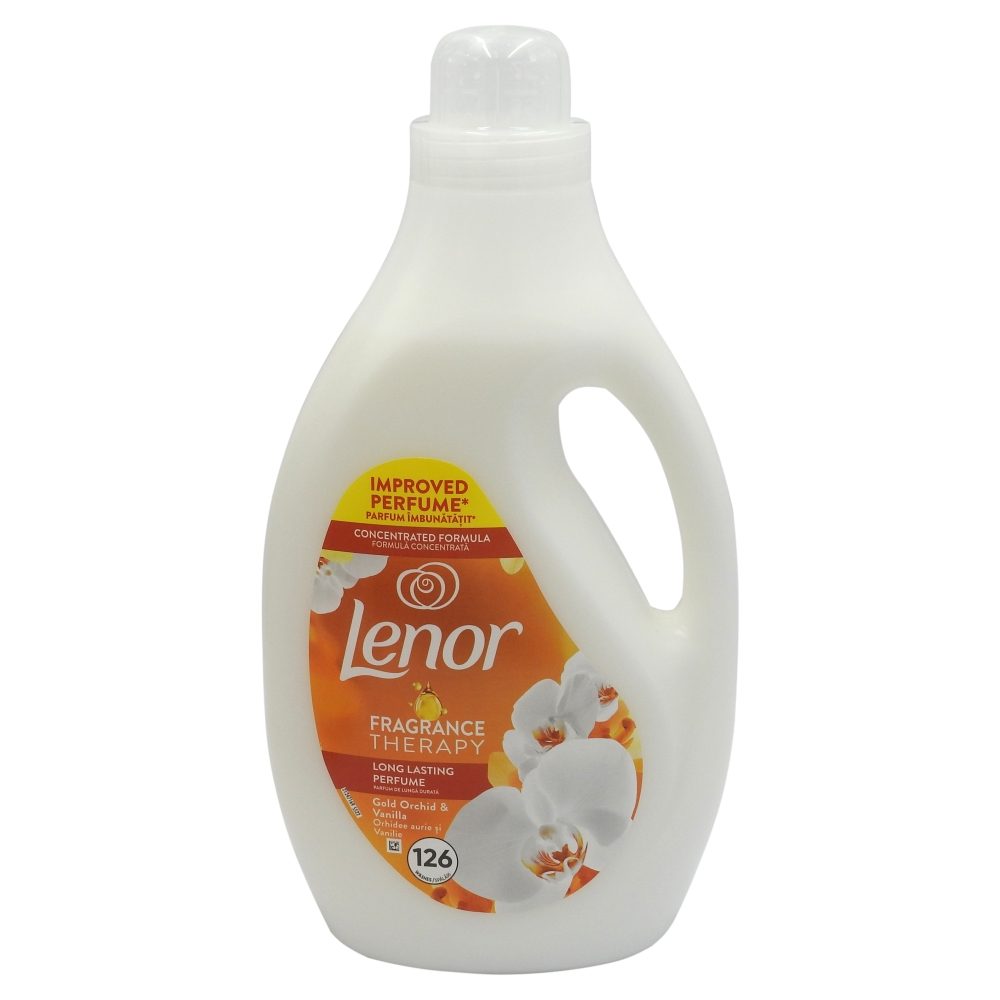 Balsam de rufe Lenor Fragrance Therapy Gold Orchid Vanilla, flacon 2.650 ml, 126 spălări, vedere frontală