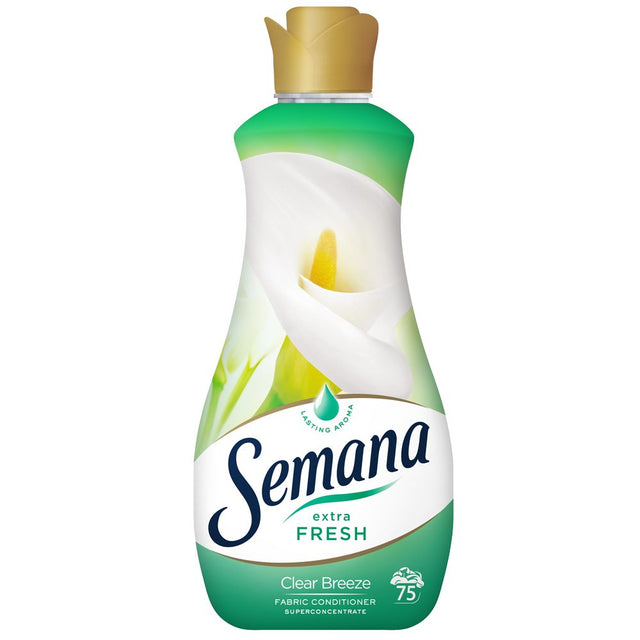 Balsam de rufe Semana Extra Fresh Clear Breeze, flacon 1.5 litri, 75 spălări, vedere frontală