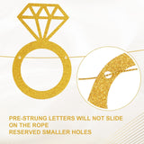 Banner Bride To Be, Vivimall, Dimensiune 30x20 cm, Rola de Ata Inclusa, Tematica Nunta, Decoratiune Party, Auriu - vivimall.ro