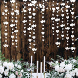 Banner Cu Inimioare Albe Tip Franjuri | PureMoments - vivimall.ro