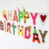 Banner Happy Birthday 100x200 cm, Vivimall, Rola de Ata Inclusa, Tematica Candy, Multicolor - vivimall.ro
