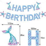 Banner Happy Birthday Mermaid | Mermaidia - vivimall.ro