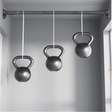 Bara Telescopica Multifunctionala, Vivimall, din Otel Inoxidabil si ABS, Utilizare Universala, Extensie 185 - 205 cm, Fara Perforare Perete, Gri - vivimall.ro