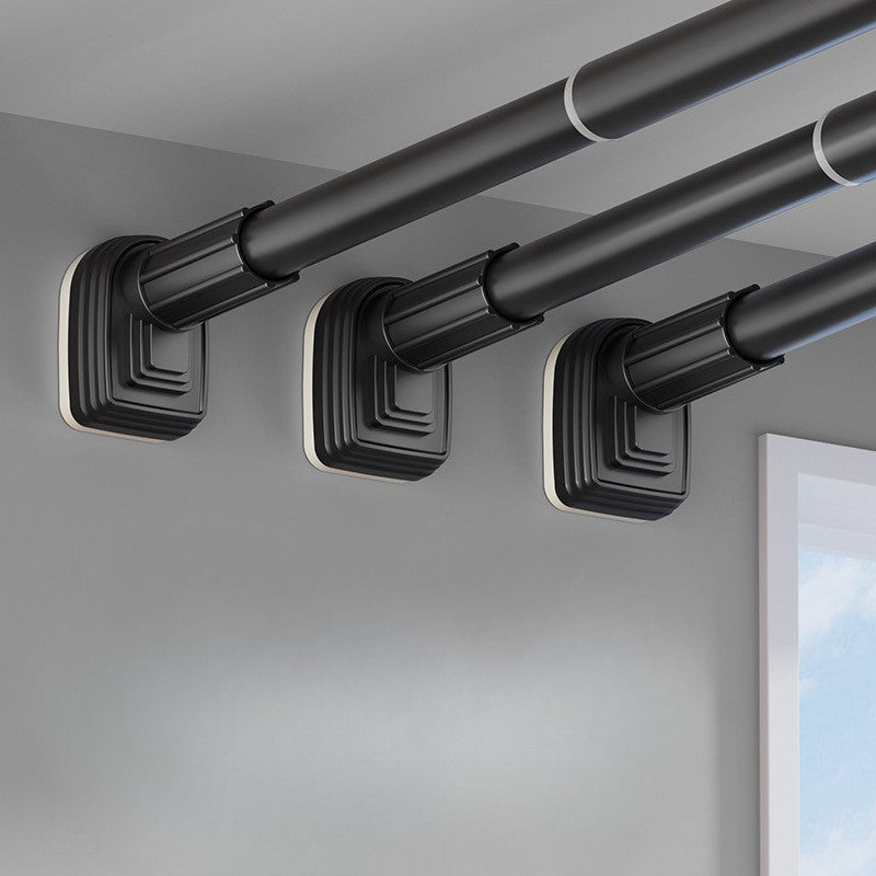 Bara Telescopica Multifunctionala, Vivimall, din Otel Inoxidabil si ABS, Utilizare Universala, Extensie 185 - 205 cm, Fara Perforare Perete, Gri - vivimall.ro