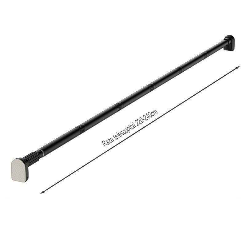 Bara Telescopica Multifunctionala,  din Otel Inoxidabil si ABS, Utilizare Universala, Fara Perforare Perete - vivimall.ro