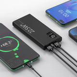 Baterie Externa Powerbank, Vivimall, Ultra-Subtire cu Ecran Digital, Compatibilitate Universala, TYPE-C si USB x2, 20000 mAh, Power Delivery 22.5W, 144x66x26 mm, Negru - vivimall.ro