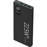 Baterie Externa Powerbank, Vivimall, Ultra-Subtire cu Ecran Digital, Compatibilitate Universala, TYPE-C si USB x2, 20000 mAh, Power Delivery 22.5W, 144x66x26 mm, Negru - vivimall.ro