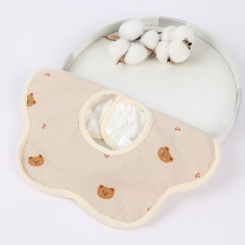 Baveta Tip Floare Din Bumbac Crem | BabyBloom 2 - vivimall.ro