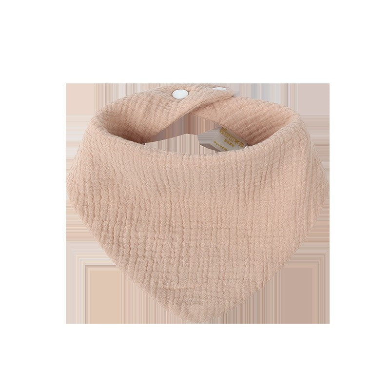 Baveta Triunghiulara, Vivimall, din Bumbac, pentru Copii 0-12 Luni, 33x32 cm, Rezistenta la Apa, Crem - vivimall.ro