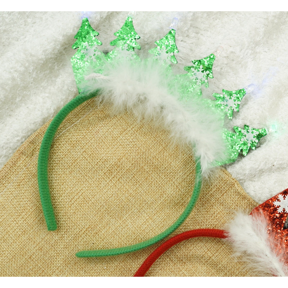 Bentita/cerc de Craciun, culoare verde, marime standard, Vivimall - vivimall.ro