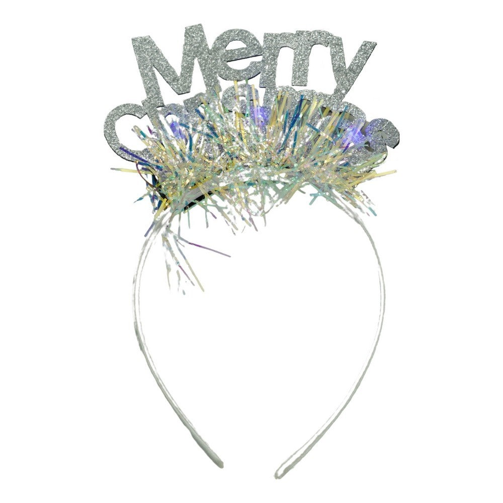 Bentita/Cerc Mery Cristmas, Culoare Metalic Cu Beteala, Marime Standard