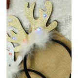 Bentita/cerc ren de Craciun, culoare negru cu auriu, marime standard, Vivimall - vivimall.ro